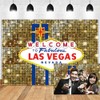 Xiaoterna 2.2 x 1.5 m Las Vegas Background Shiny Golden
