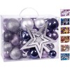 Brubaker, 50-Piece Christmas Baubles Set With Tree Topper - Artificial