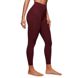 CRZ YOGA CRZ YOGA Butterluxe High Waisted Lounge Legging 25" - Buttery Soft Workout Yoga Pants for Women Red Merlot Large