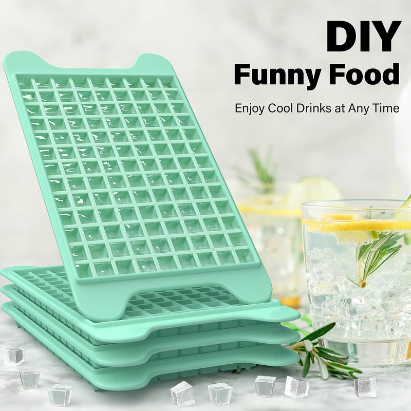Mini Ice Cube Tray for Freezer: FDDBI Small Ice Trays