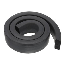 PATIKIL 3.3Ft Foam Rubber Strips, 45mm Wide 20mm Thick EPDM Rubber Soundproof Foam Seal Strip Sealing Foam Tape for DIY Gasket Sealing Door Window Insulation, Black