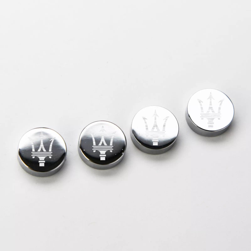 KA 4pcs Maserati Car License Plate Frame Bolts Fastener Anti-Rust