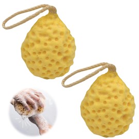 EsiFare Body Washing Sponge, High Foaming Body Sponge, Set of 2, For Men and Women, Bath Ponge, Sea Sponge for the Body, Bath, Sponge, Bath Supplies, Rich Foaming with String