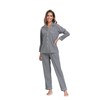 COLORFULLEAF Women's 100% Cotton Long Sleeve Pajama Sets Button Down
