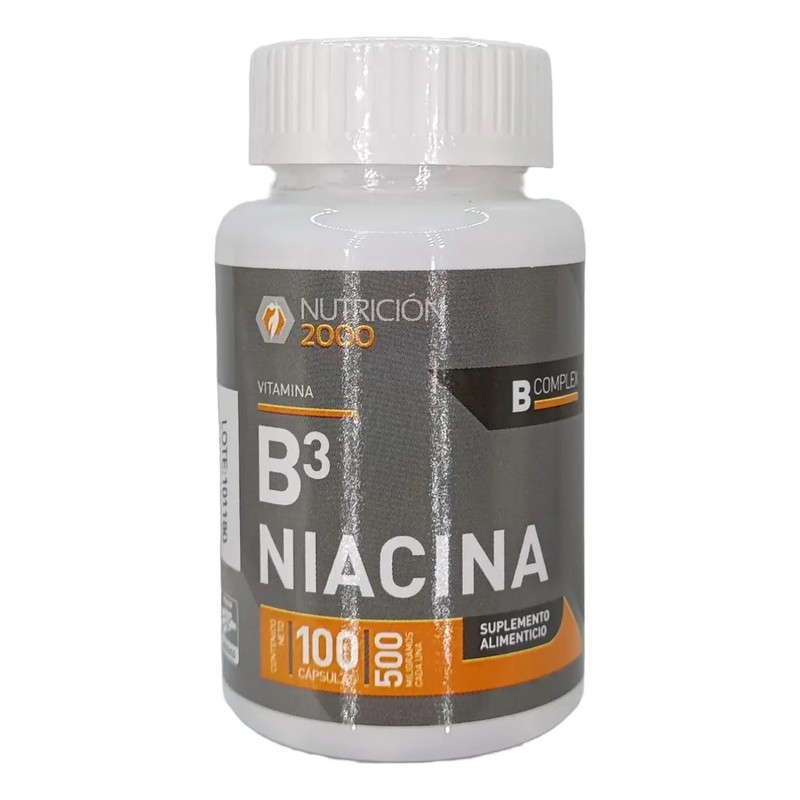 Vitamina B3 Niacina 100 Tabletas 500 Mg Nutricion 2000 Sabor