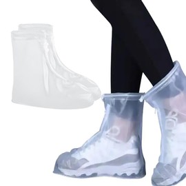 GXGM Waterproof Shoe Covers, Reusable Anti-Slip Overshoes, Anti-Slip Overshoes for Adults on Rainy and Snowy Days, Size 39-40