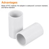 sourcing map PVC Pipe Connector Straight 20 mm Connection for