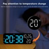 Digital Clock Dual Display Voice Control 3 Adjustable Brightness Date
