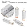 4pcs RCA Plug Silver Plated HIFI Solder RCA Connector Accommodates
