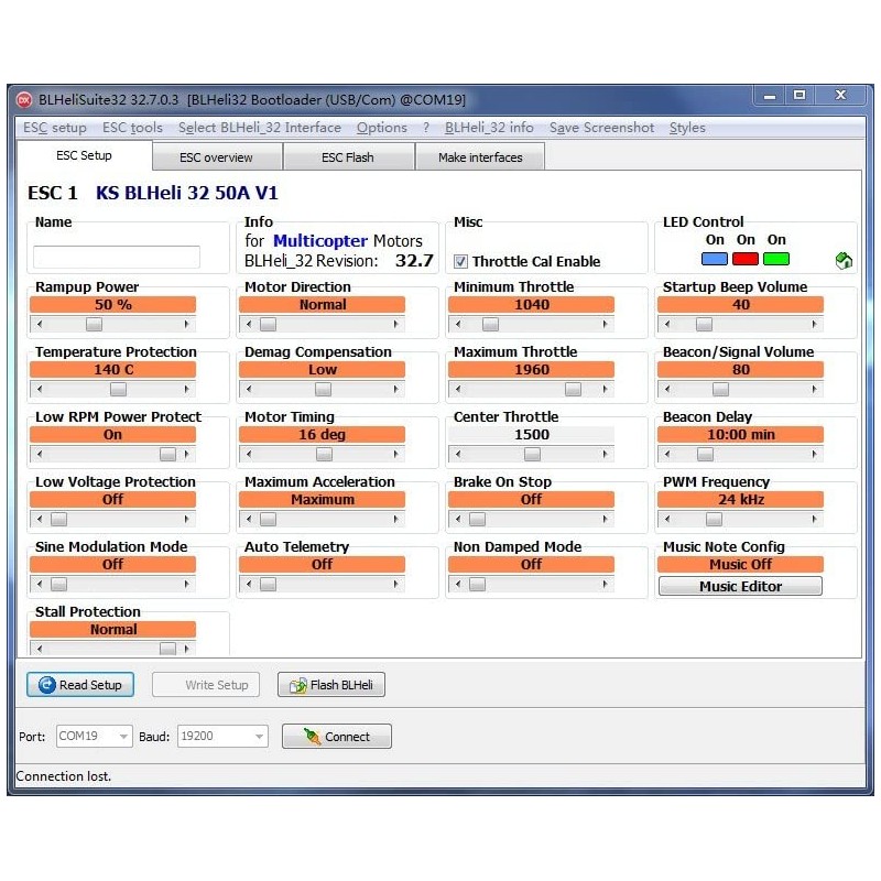 FLASH HOBBY BL32 USB Linker Brushless ESC Open Source Speed