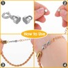 8 Pack Silver Magnetic Necklace Clasps Magnetic Necklaces Clasps Connector