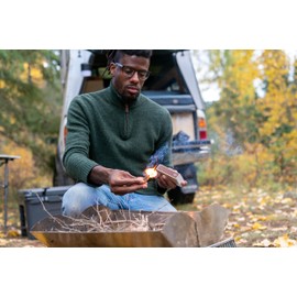 UCO Fire Starter Sample Pack with Waterproof and Long-Burn Matches, Strikable Fire Starter, Waterproof Case