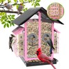 FlowaFoli FlowaFoli Bird Feeders for Outdoors, Metal Bird Feeder with
