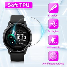 SkyKeep (4 pieces for protection Garmin Vivoactive 5, screen protector, for Garmin Vivoactive 5, protective film, screen protector (soft TPU), HD screen protector, anti-bubble, anti-scratch