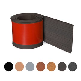 ROUIXSEN Black Walnut Wall Molding Trim 3 Inch x 10 Feet, Wall Base Baseboard Molding Trim Flexible Self Adhesive Wood Grain Rubber Moulding Trim Peel and Stick Decoration Skirting Baseboard