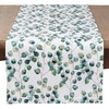 SARO LIFESTYLE Eucalyptus Leaf Table Runner, Eucalyptus, 16"x90"