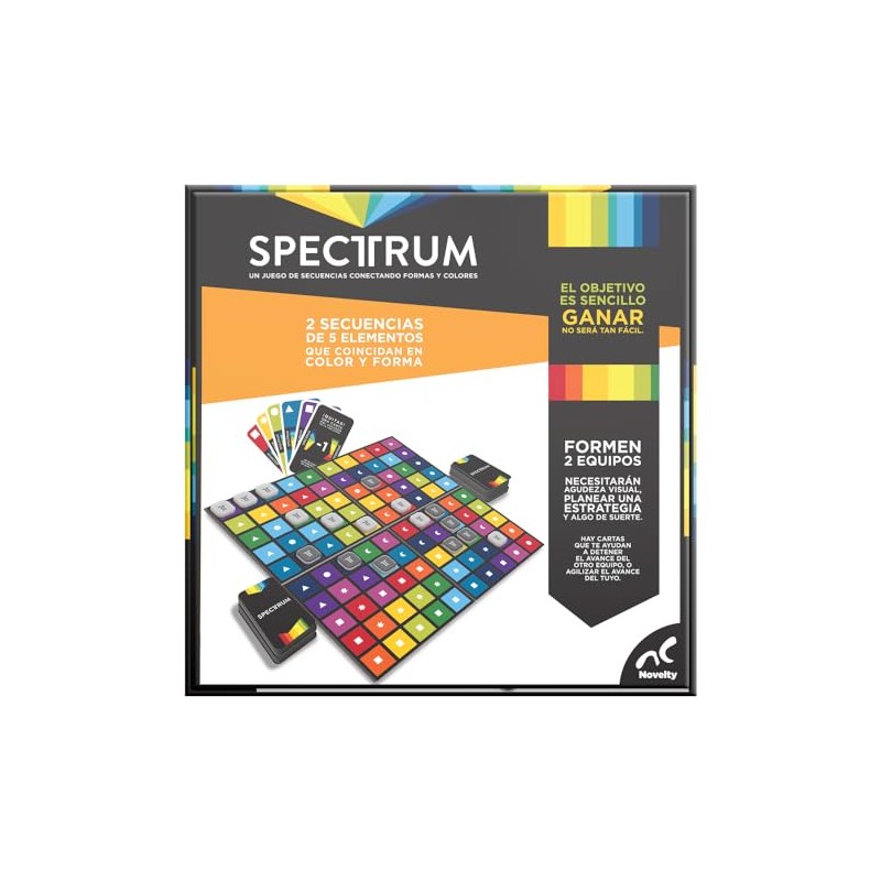 Novelty Corp Juego de Mesa de Estrategia Spectrum 2-4 Jugadores,