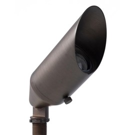 SPW Pro-Trade PT-BUL1-BS-LED-3FL Up Light Fixture Brass Housing Antique Brass Finish Includes 3W 2700K 38° LED Outdoor Landscape Lighting