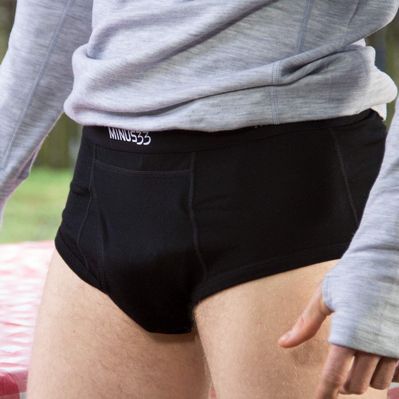 Minus33 - Calzoncillos de Lana Merino para Hombre, Color Negro,