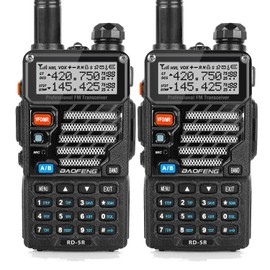 BJSSSG Walkie Talkie Radio, 5RE U/V Dual Band, Ultra Long Distance Type, VOX Function, Easy Operation, Disaster/Earthquake, Emergency Response, Set of 2 [Instruction Manual in Japanese] UHF