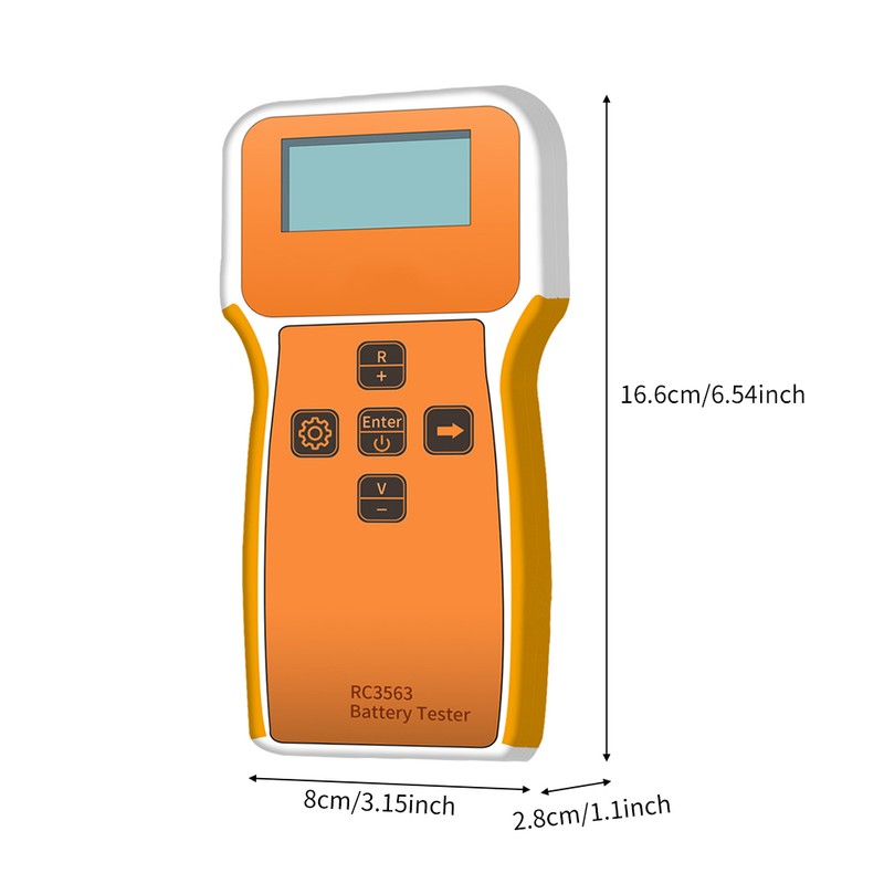 Battery Tester, High Precision Battery Internal Resistance Detector with LCD
