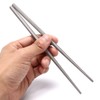 ORIGINCOM TI600SET3 Titanium Spoon, Fork & Chopsticks 3-Piece Cutlery Set,