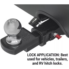 Master Lock Candado Perno Receptor Barra Tiron Remolque 5/8 16mm Master