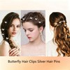 10 PCS Mini Rhinestone Butterfly Hair,Decorative Barrettes for women