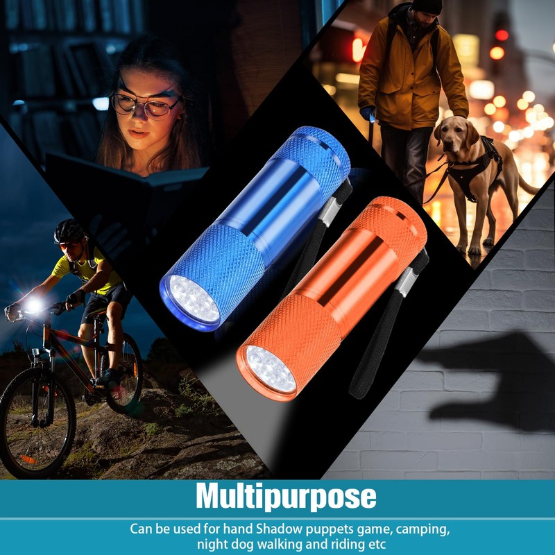 VIHOSE 20 Pcs Mini Flashlights Bulk, Bright Aluminum Handheld Flash
