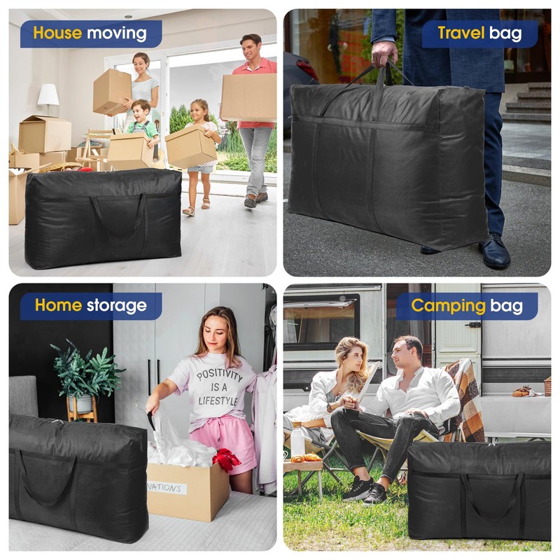 YiMiLiu 180L Extra Large Storage Bag Waterproof Luggage Bag Heavy