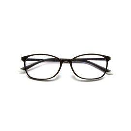 ピントグラス PINTGLASSES 老眼鏡 シニアグラス 軽度 (老眼鏡1本で度数:+0.00D ~ +1.75Dの累進設計) 専用ケース・メガネ拭き付き PG-707L-BK/T