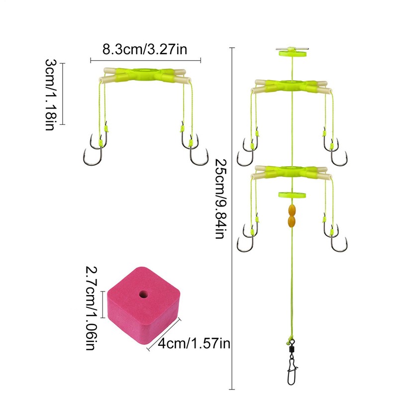 Carp Rig | Carp Fishing Baits Lure Hooks,Anti-Snag Lure Holder