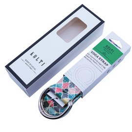 Cotton Yoga Belt, Featuring [12+ Colors & 8 Feet], with an Adjustable anti-Slip D Ring Buckle, Ideal for Daily Yoga, Pilates, Stretching, Fitness, and Home Workouts