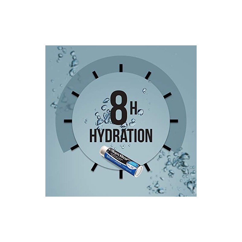 ChapStick Hidratante (sabor original, 0.25 onzas, 3 varillas) tubo de
