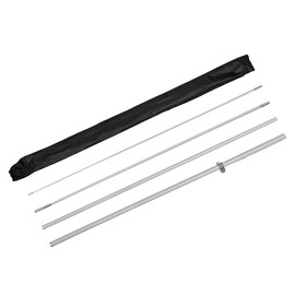 Vispronet Basic Large Feather Flag Pole Set – Swooper Flag Pole Set Includes 4 Poles and a Carrying Bag – Fits 2.6ft x 11.2ft Feather Flags (No Flag Included)