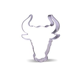 10.3 cm Cow Head Cookie Cutter - 1 Piece - Stainless Steel