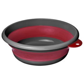 Westmark 21312270 Foldable Washing Up Bowl with Hanging Device Capacity 4500 ml Plastic Red / Anthracite