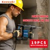 19-Piece SDS Plus Hammer Drill Bits for Concrete and Chisels