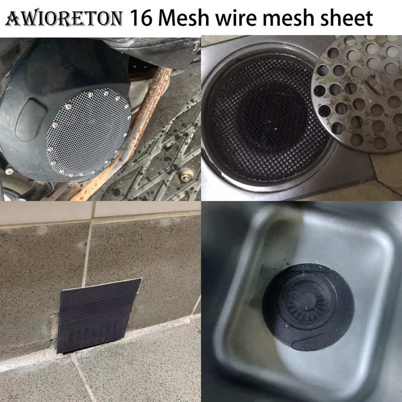 Wire Mesh Sheet, 4 Pack 16 Mesh Woven PVC Coated