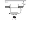 Paulmann 93381 LED Recessed Light Gil 3-Step-Dim Round Includes 3