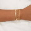 ASCOMY Gold Bracelets for Women 14K Gold Plated Twist Rope