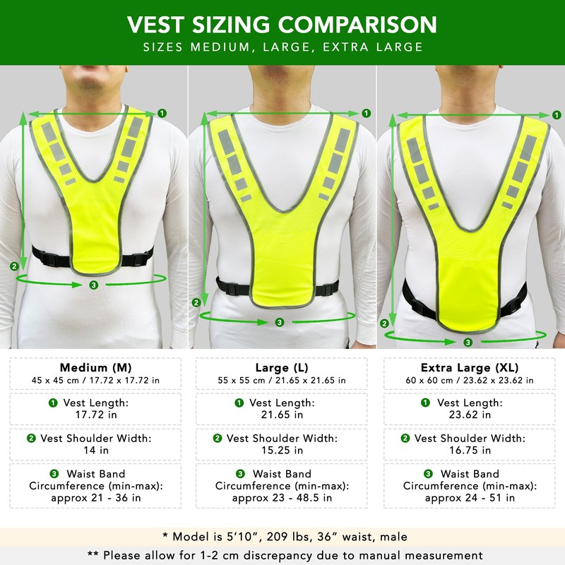 MaximalPower Reflective Vest for Walking at Night - Adjustable Reflective