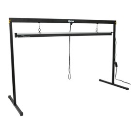 SUNPACK Metal Grow Light Stand with T5 Light System, 48" - Ideal for Greenhouses or Indoor Gardening, 6400K Grow Light with Reflectors