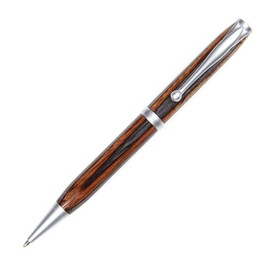 Lanier Pens Comfort Twist Pen - Brushed Satin - Black & Brown