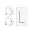 Remote Control Outlet Wireless Wall Switch,Greencyle 1 Remote Control Power
