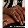 ZOERAY Rings Gold Silver for Men Women Waterproof 18k Gold-Plated