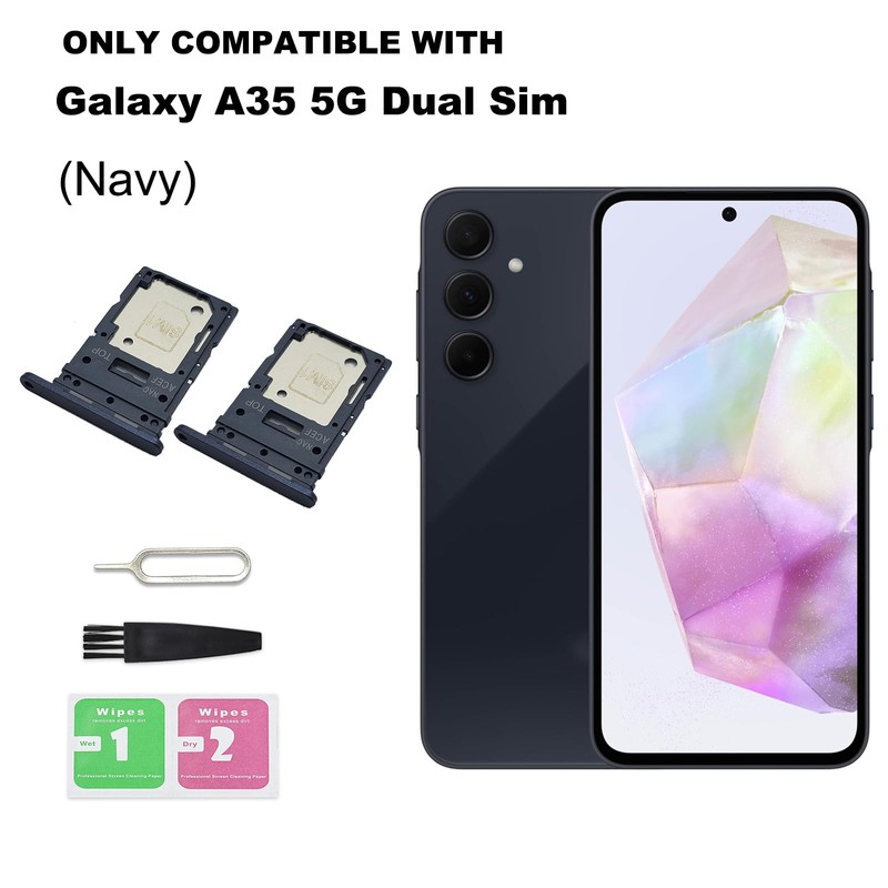 2 PCS for Galaxy A35 5G Dual SIM Card Tray