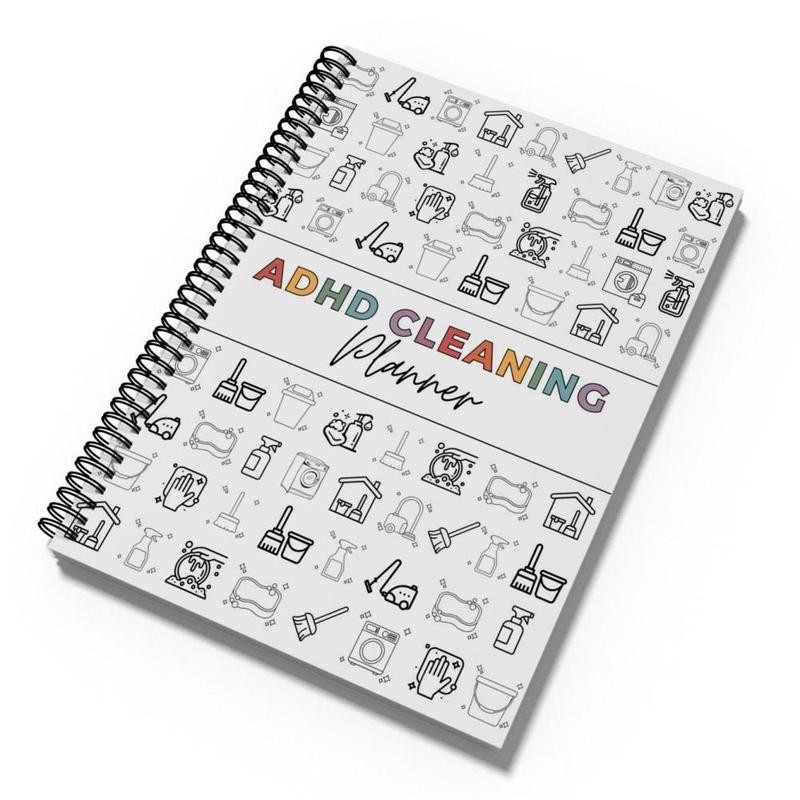 1pc ADHD Cleaning Scheduling Planner, Weekly/monthly Cleaning Schedule, Decluttering Checklist, Organize Tasks &