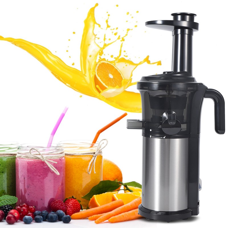 200W household Stainless Steel Slow Auger Juicer 40RPM Fruit Vegetable