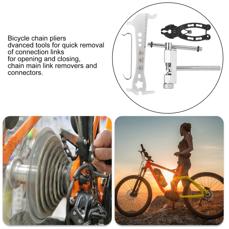 Bike Chain Plier Cutter Checker Repair Tool Kit Quick Detachable